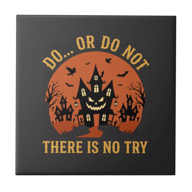 Casa Assombrada de Halloween Faça ou Não Faça (Frente)
