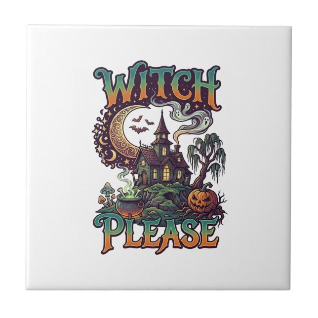 Casa Assombrada Witch Please Cauldron Lua Crescent (Frente)