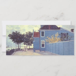 Casa azul no Zaandam, por Claude Monet, Vintage Ar