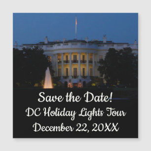 Casa Branca de Natal à Noite em Washington DC