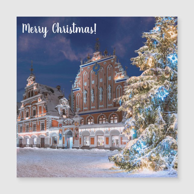 Casa da árvore de Natal e Blackhead em Riga (Frente)