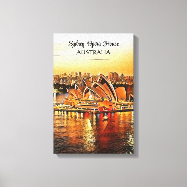 Casa da Ópera de Sydney, Impressão em Tela Austrál (Frente)