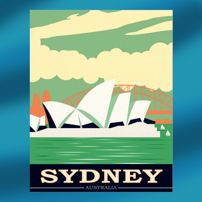 Casa da Ópera de Sydney Poster Vintage (Criador carregado)