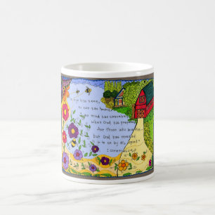 Casa da quinta cristã do 2:9 da caneca de café