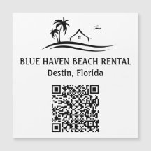 Casa de aluguer na praia Código QR de férias 