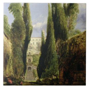 Casa de campo D'Este, Tivoli (óleo em canvas)