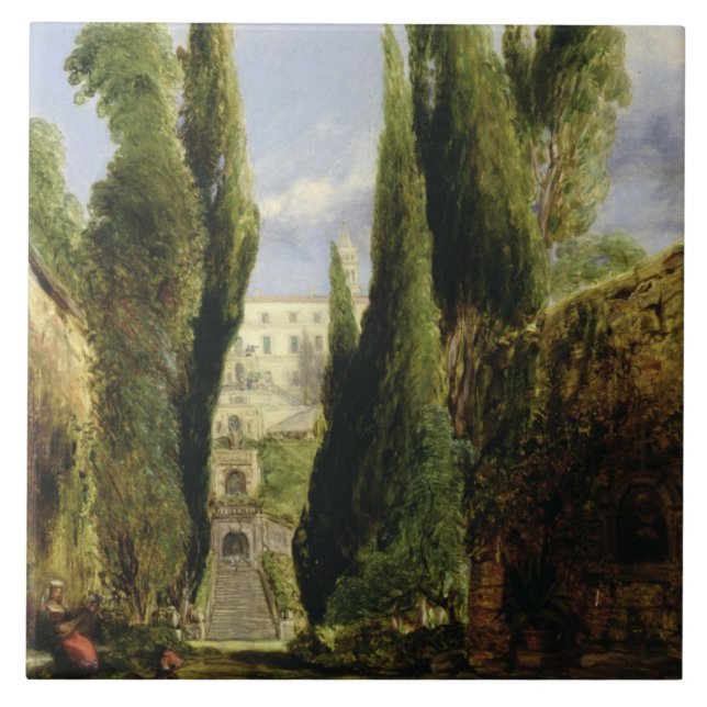 Casa de campo D'Este, Tivoli (óleo em canvas) (Frente)