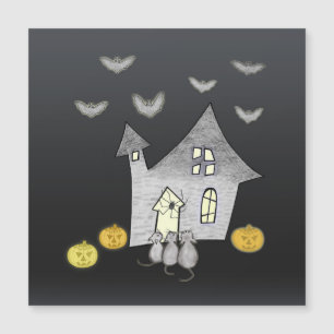 Casa de Halloween, Gatos Pretos, Morcegos, Abóbora