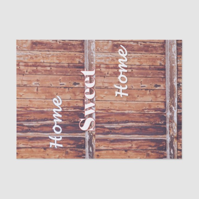 Casa de madeira doce de papel tecidular (Frente )