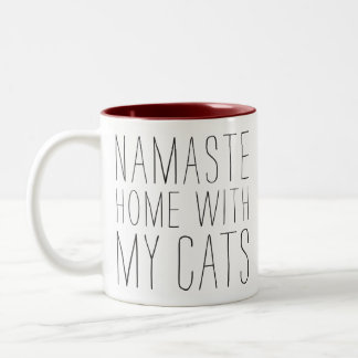 Casa de Namaste com minha caneca dos gatos