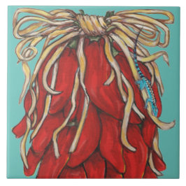 Casa de Pimenta Vermelha Vermelha no Sudoeste Azul