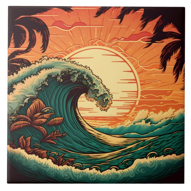 Casa de praia retrô fofa  (Frente)