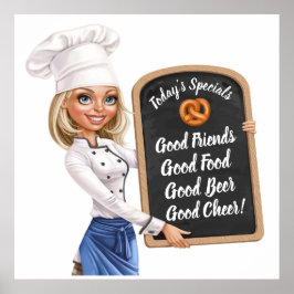 Casa do Bar Chef bonito, Poster Oktoberfest