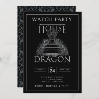 CASA DO Convite de festas DRAGON Watch