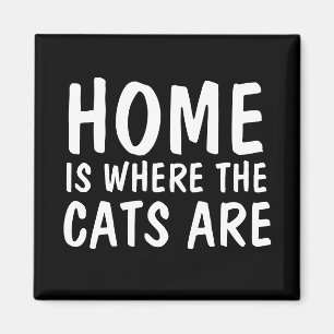 CASA É ONDE ESTÃO OS GATOS, IMÃS DE GELADEIRA DE G