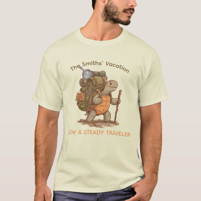 "Casa é Onde Eu Estaciono" - Camiseta Tortoise Ave (Frente)