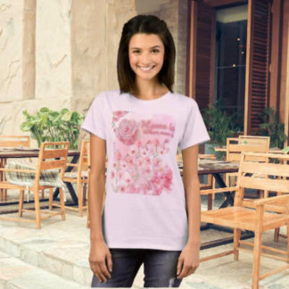 Casa É Onde Mamãe Está Camiseta - Rosa Rosa Rosa R
