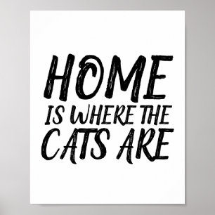 CASA É ONDE OS GATOS ESTÃO POSTERS