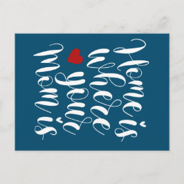 Casa é onde sua mãe está Dia de as mães | Cartão p