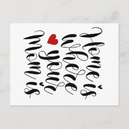 Casa é onde sua mãe está Dia de as mães | Cartão p