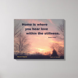 CASA É ONDE VOCÊ OUVE CANVAS