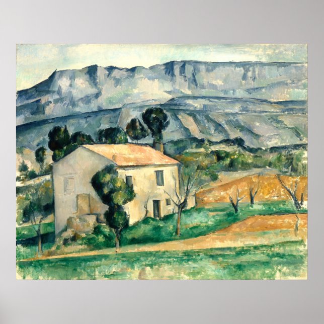 Casa na Provença Paul Cezanne Poster (Frente)