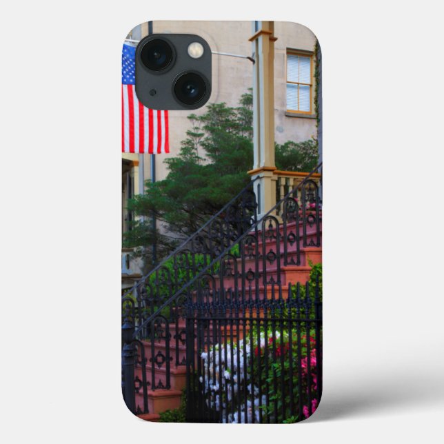 Casa no Distrito Histórico no primavera (Verso)