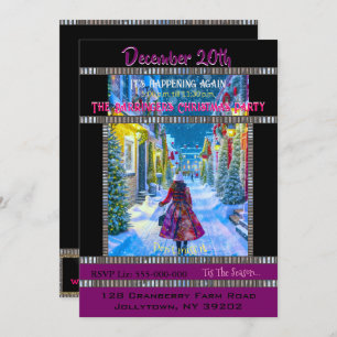 Casa para Convite de festas de Natal