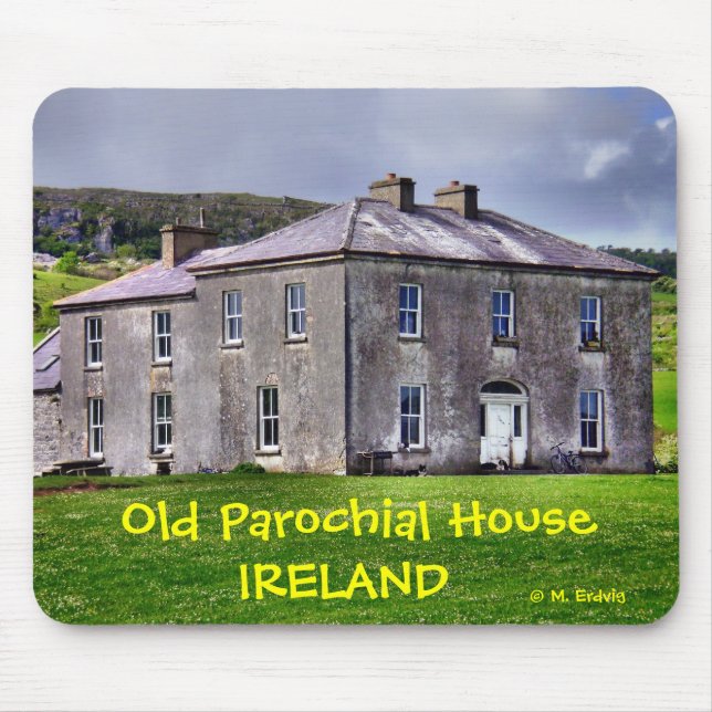 Casa paroquial irlandesa velha Mousepad (Frente)