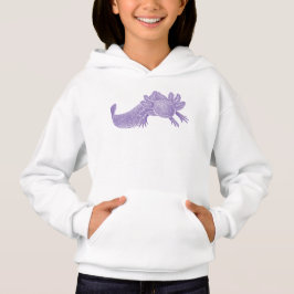 Casaco com Capuz de Axolote para Crianças - ROXO