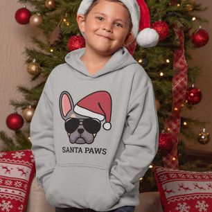 Casaco com Capuz de Bulldog Francês Lilás Bege de