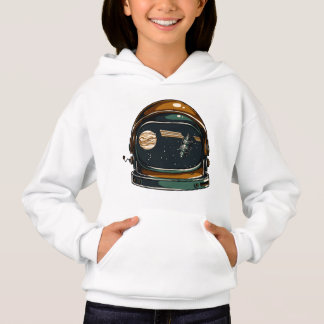 Casaco com Capuz para Meninas - Capacete Espacial
