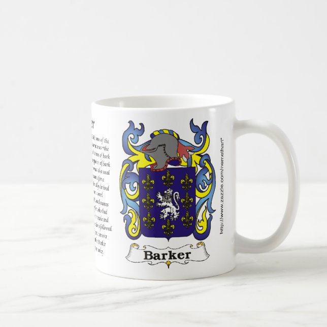 Casaco da família do ladrador da caneca do braço (Direita)