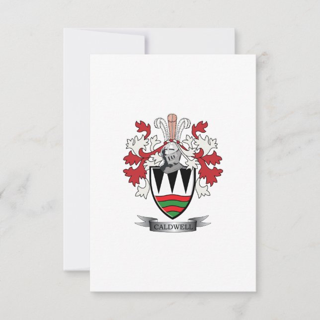 Casaco de Armas da Crest da Família Caldwell (Frente)