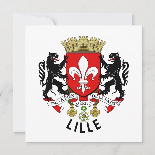 Casaco de armas de Lille, França (Frente)