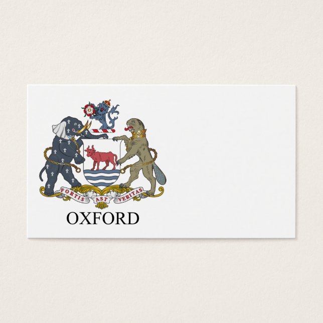 Casaco de armas de Oxford (Frente)