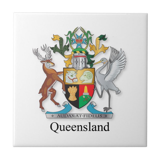 Casaco de armas de Queensland (Frente)