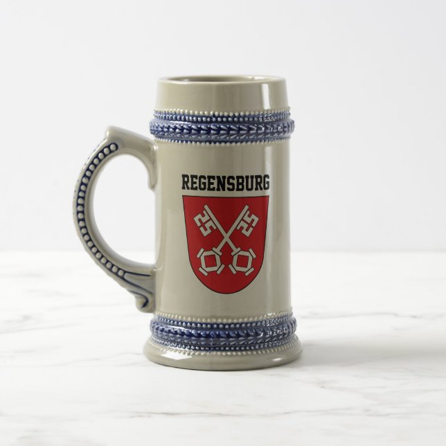 Casaco de Armas de Regensburg, Caneca de cerveja d (Esquerda)
