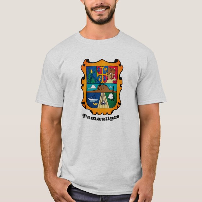 Casaco de Braços de Tamaulipas (estado), Camiseta  (Frente)
