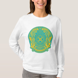Casaco de Camiseta de Armas do Cazaquistão