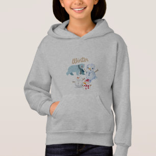 "Casaco de Inverno com Pinguins e Urso"