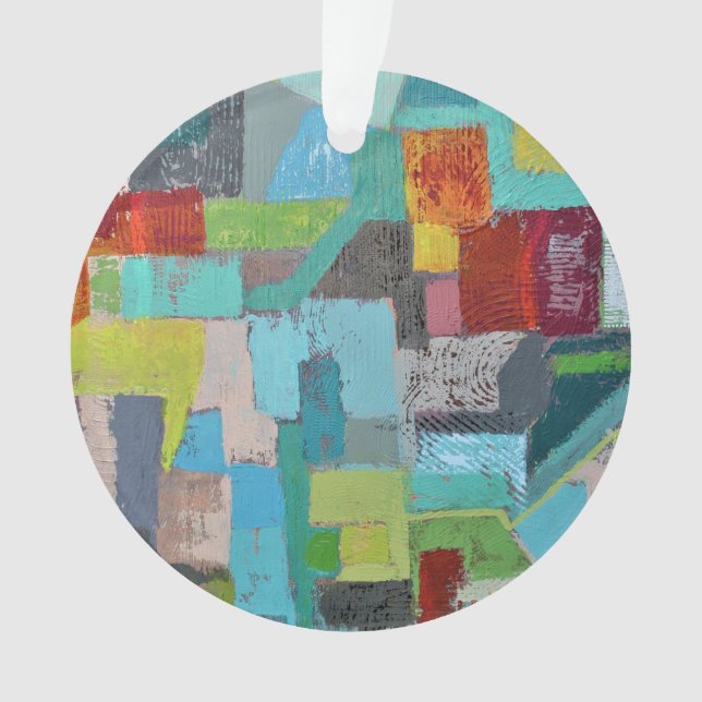 Casaco de muitas cores - Ornamento acrílico (Frente)