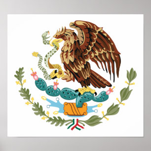 Casaco do México de Bandeira do Poster