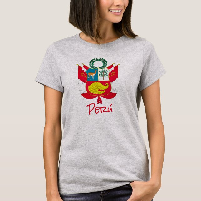 Casaco do Peru de Camiseta de Armas (Frente)