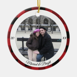 Casado e Enfeites de natal Brilhante