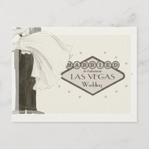 Casado no Cartão Postal Fabuloso de Las Vegas