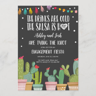 Casais de Chá de panela de Convite para Noivado F