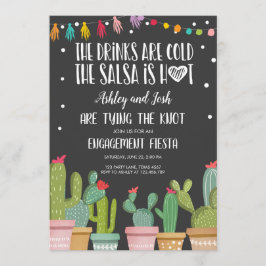 Casais de Chá de panela de Convite para Noivado Fi