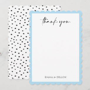 Casais de fronteira azul moderna Cartões de agrade