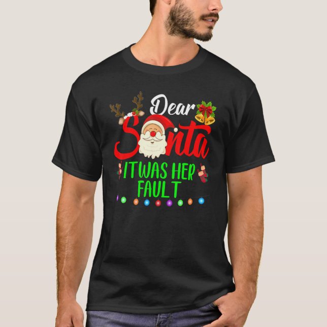 Casais De Natal Engraçados Camisas Caros Papais no (Frente)